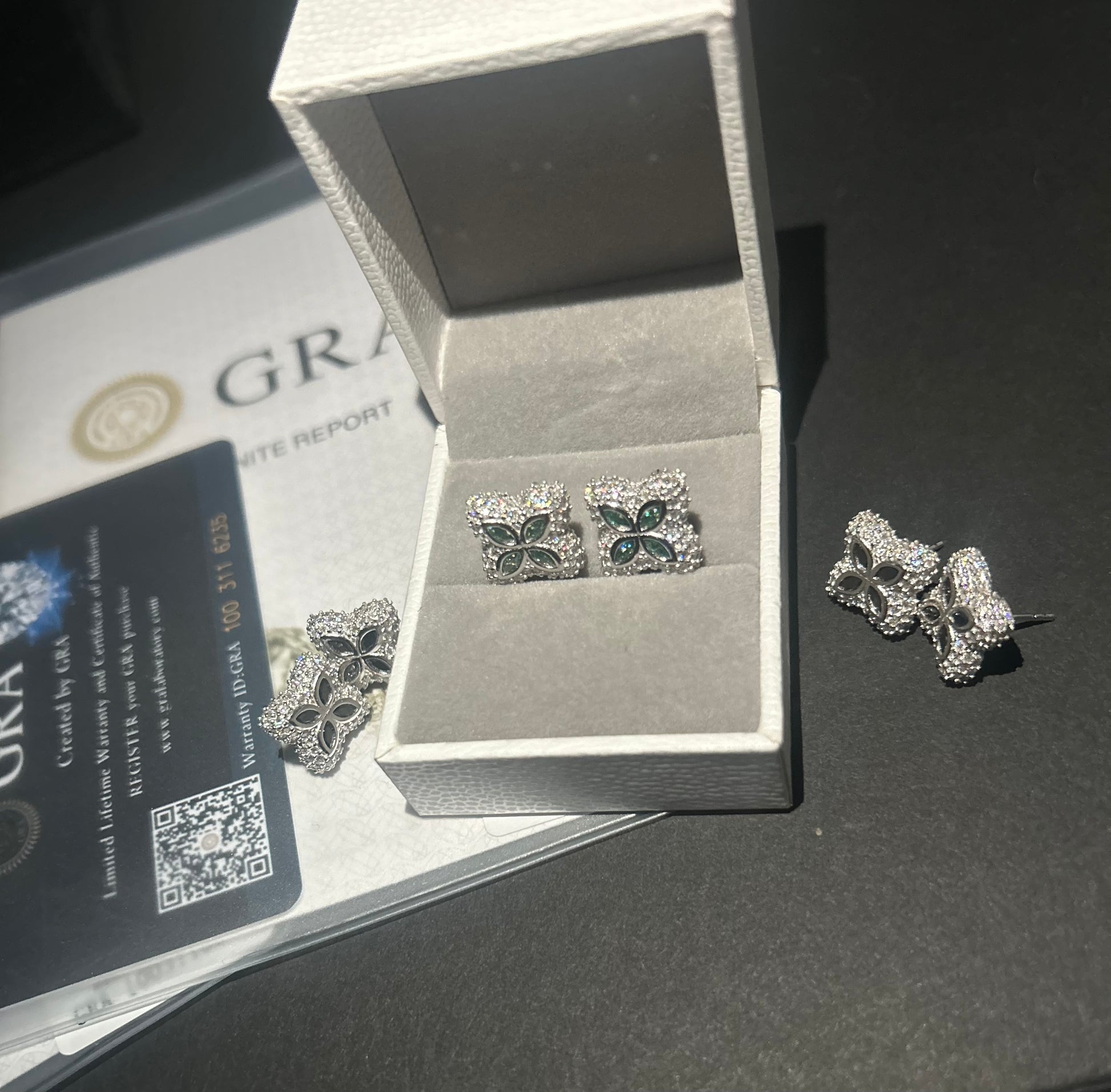 15MM Iced Out Marquise Earrings