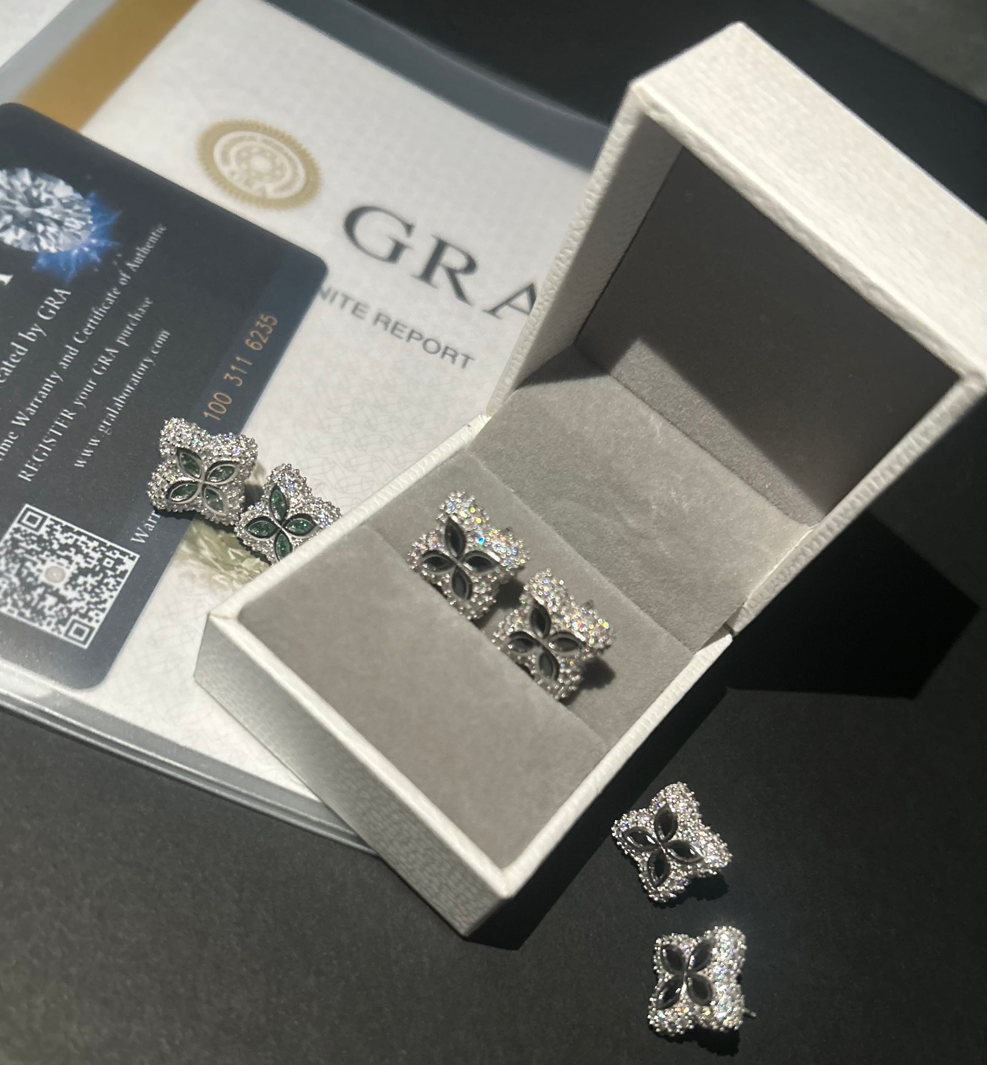 15MM Iced Out Marquise Earrings
