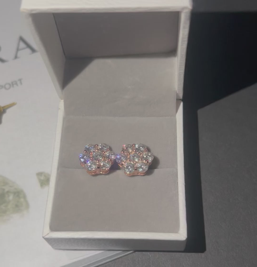 12MM Cluster Earrings